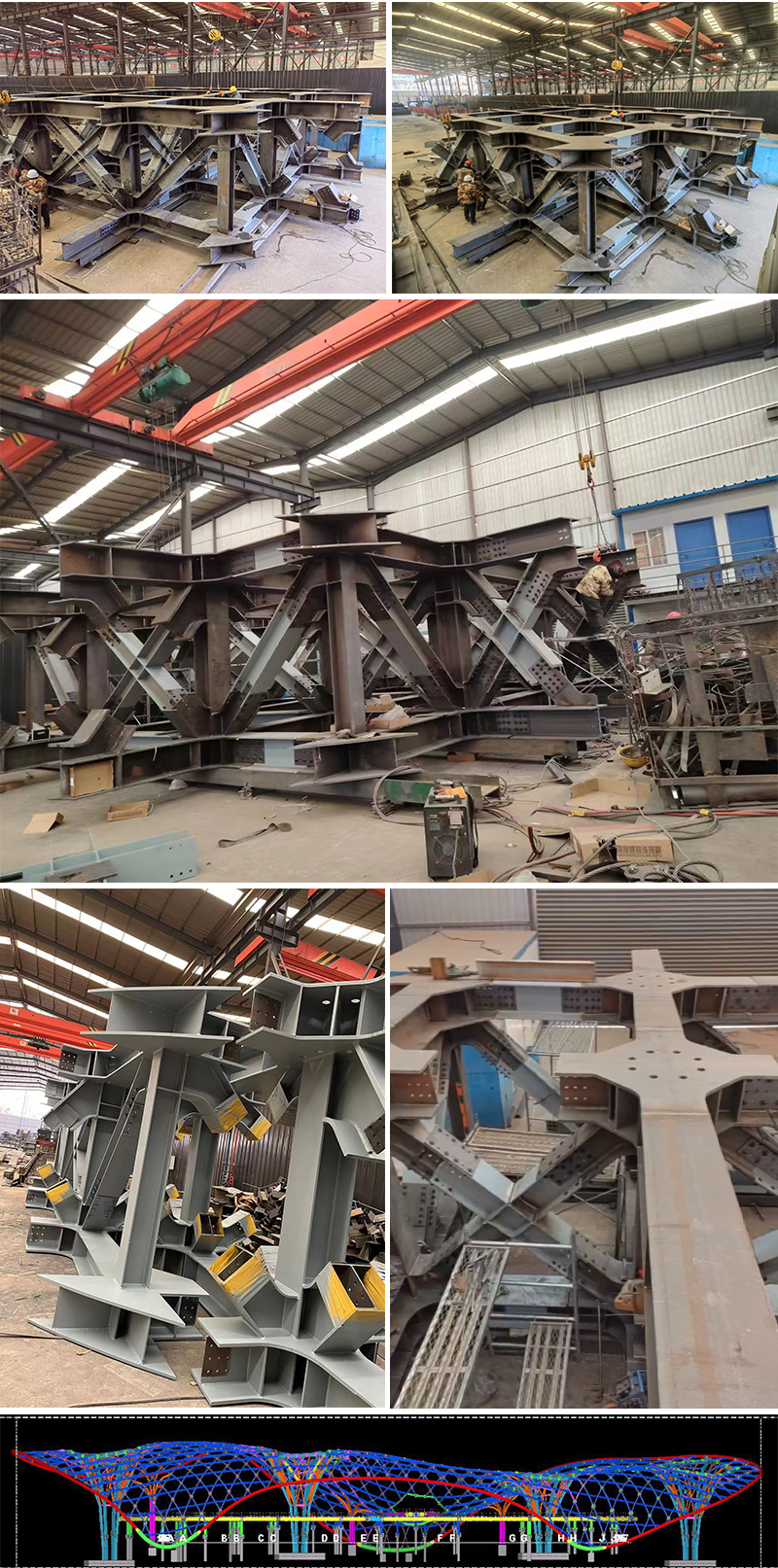 三峡恒基能脉瓜州70万千瓦“光热储能+”东吸热塔雄关区钢结构项目